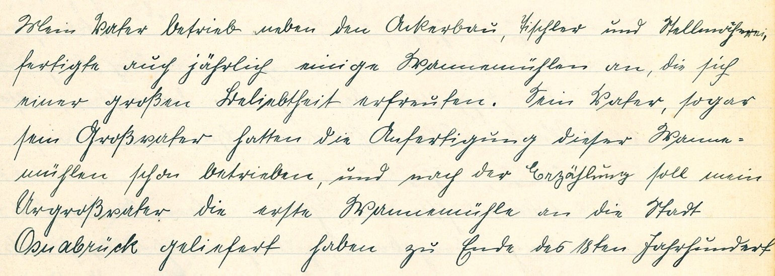 Auszug aus der Familienchronik Dreyer